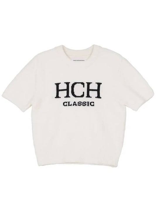 HCH classic color combination short sleeve knit_ivory - HARDCORE HAPPINESS - BALAAN 2