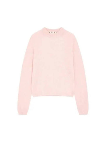 Brushed crew neck knit pink 270402 - MARNI - BALAAN 1