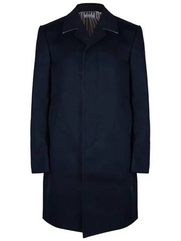 Men's Mackintosh Bal Collar Classic Single Coat Navy - THOM BROWNE - BALAAN 3