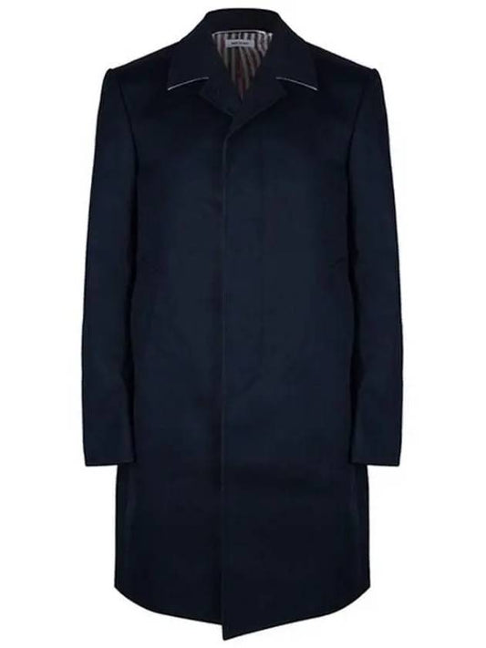 Men's Mackintosh Bal Collar Classic Single Coat Navy - THOM BROWNE - BALAAN 2