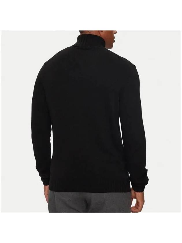 Le Pal logo patch cashmere blend turtleneck sweater black - COLMAR - BALAAN 6