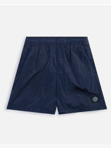 Stone Island B0943 Nylon Metal in Econyl Regenerated Nylon Swimming Trunk Pewter Gray 7715B0943-V0063 - STONE ISLAND - BALAAN 1