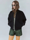 Volume Bomber Outerwear Wool Black 0127 - VOYONN - BALAAN 9