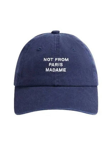 Drold Monsieur Hat Logo Embroidered Ball Cap Navy Green - DROLE DE MONSIEUR - BALAAN 1