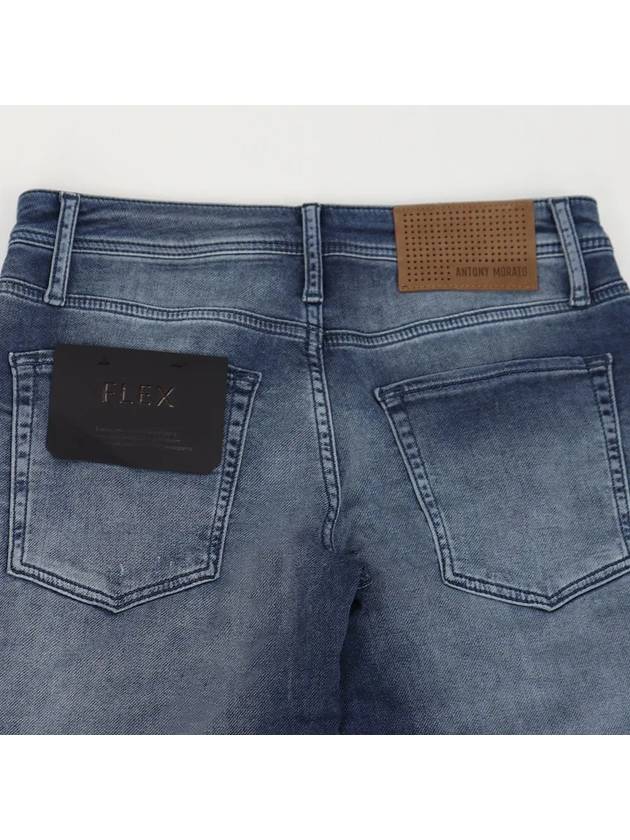 Slim fit damage blue washed jeans JN143 - IKALOOOK - BALAAN 6