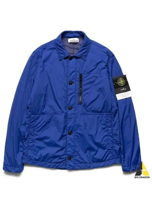 Skin Touch Nylon Garment Dyed Jacket Blue - STONE ISLAND - BALAAN 2