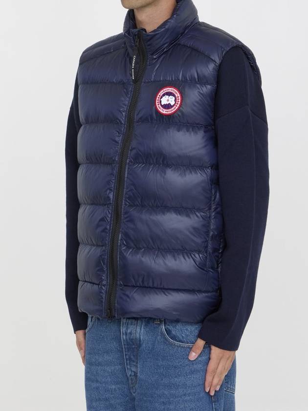 Crofton Logo Patch Padded Vest Atlantic Navy - CANADA GOOSE - BALAAN 3