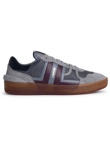 Lanvin 'Clay' Grey Leather Blend Sneakers - LANVIN - BALAAN 1