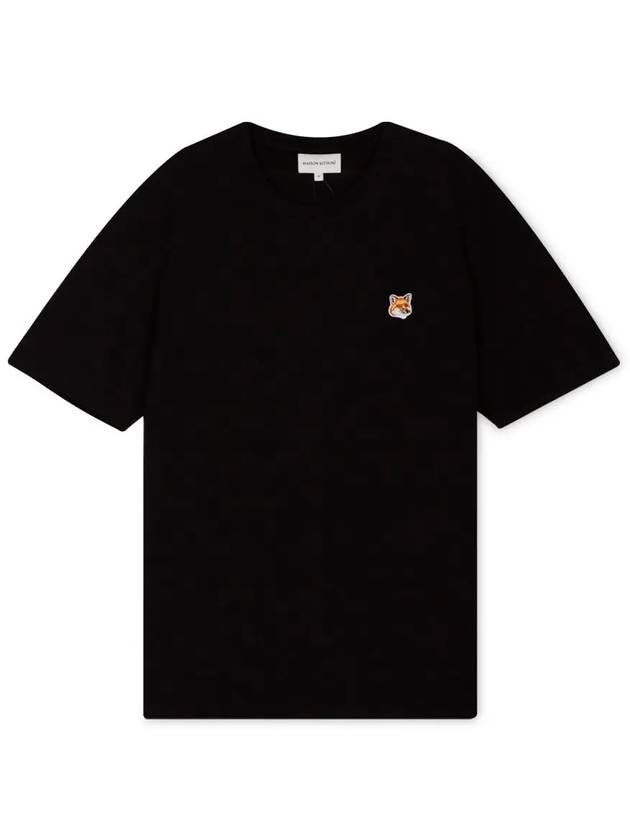 Fox Head Patch Classic Short Sleeve T-Shirt Black - MAISON KITSUNE - BALAAN 2