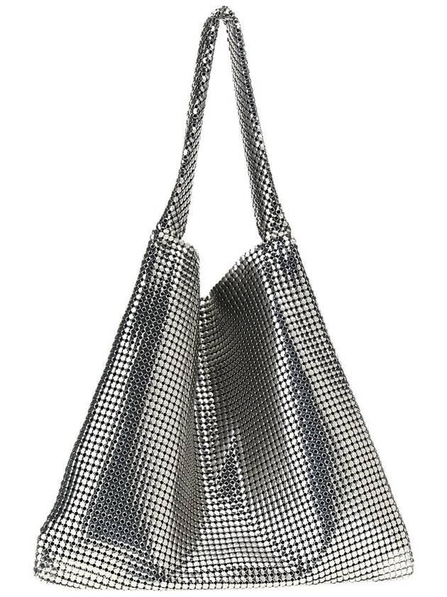 Paco Rabanne 'Silver Pixel Metallic' Shopping Bag - PACO RABANNE - BALAAN 2