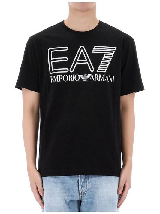 Armani EA7 Big Logo Short Sleeve T Shirt 6RPT03 1200 - EMPORIO ARMANI - BALAAN 2