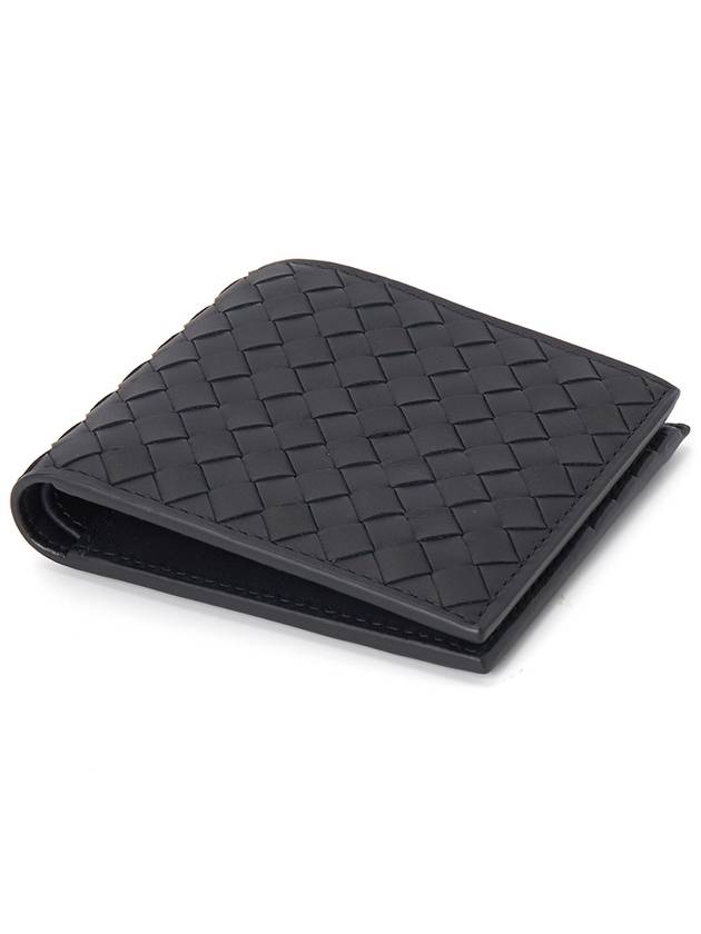 Men's Intrecciato Half Wallet Navy - BOTTEGA VENETA - BALAAN 4