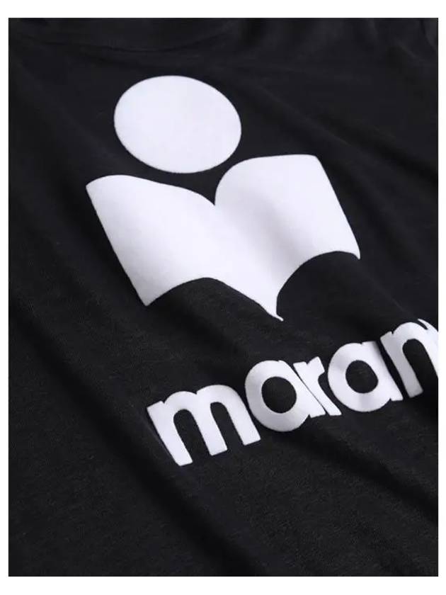 Karman Logo Short Sleeve T-Shirt Black - ISABEL MARANT - BALAAN 6