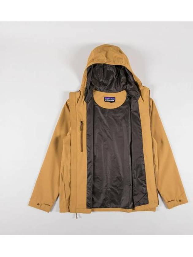 Men's Jackson Glacier Rain Jacket Shelter Brown - PATAGONIA - BALAAN 3