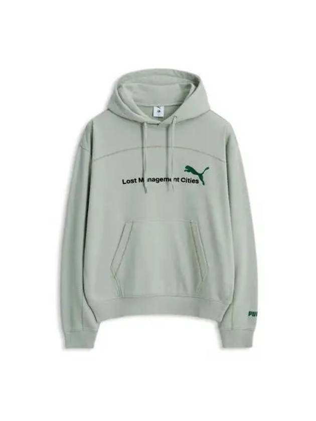 Curved Hoodie Green - PUMA - BALAAN 1