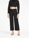 Wool Mohair Straight Pants Black - GUCCI - BALAAN 8