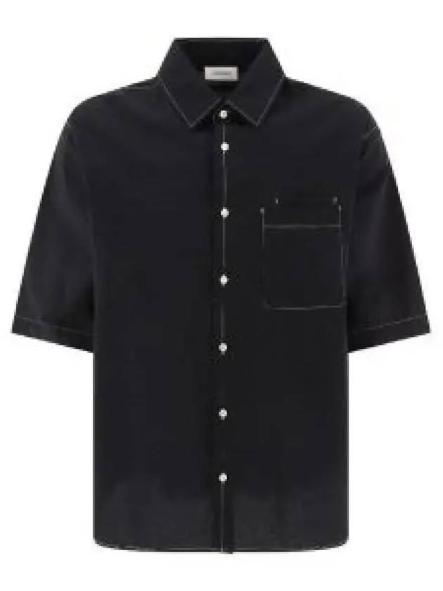 Double Pocket Short Sleeve Shirt Black - LEMAIRE - BALAAN 2