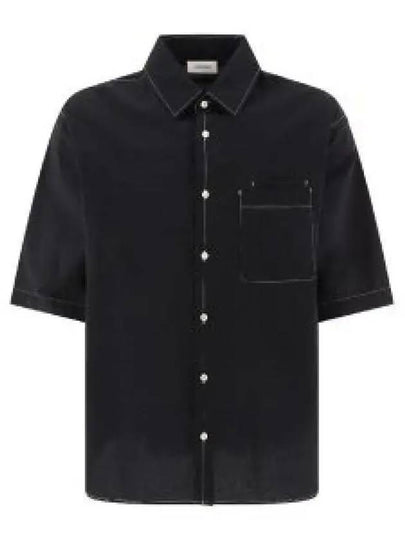 Double Pocket Short Sleeve Shirt Black - LEMAIRE - BALAAN 2