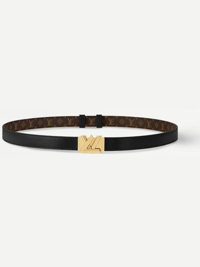 LV GO 14 20MM Leather Belt Black Brown - LOUIS VUITTON - BALAAN 2