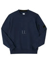 Diagonal Raised Fleece Lens Sweatshirt Navy - CP COMPANY - BALAAN 2