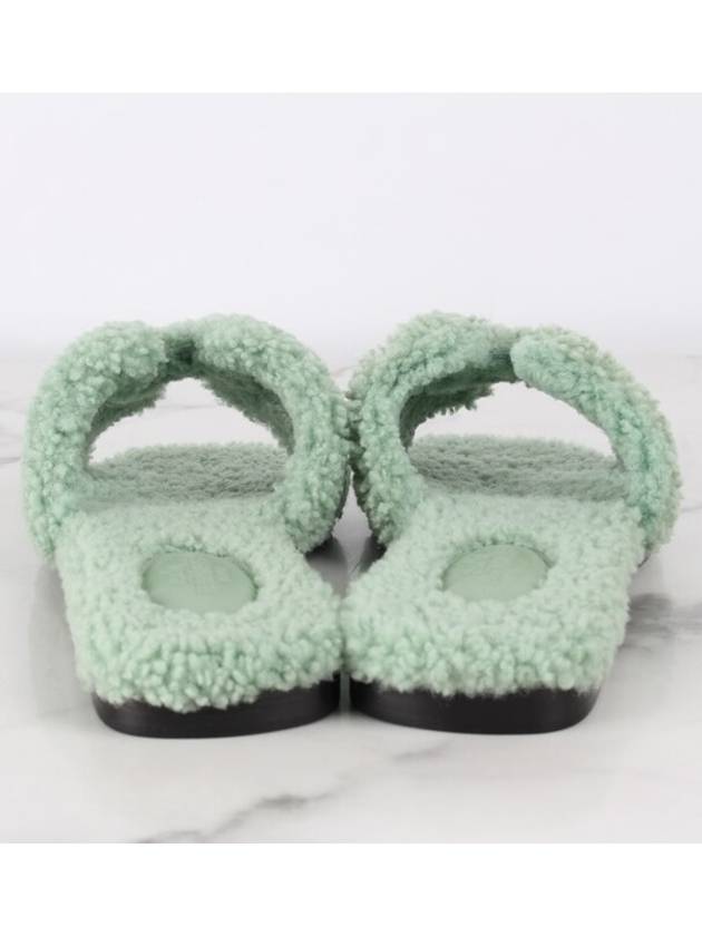 Shearling Oran Slippers 37 5 245 - HERMES - BALAAN 4