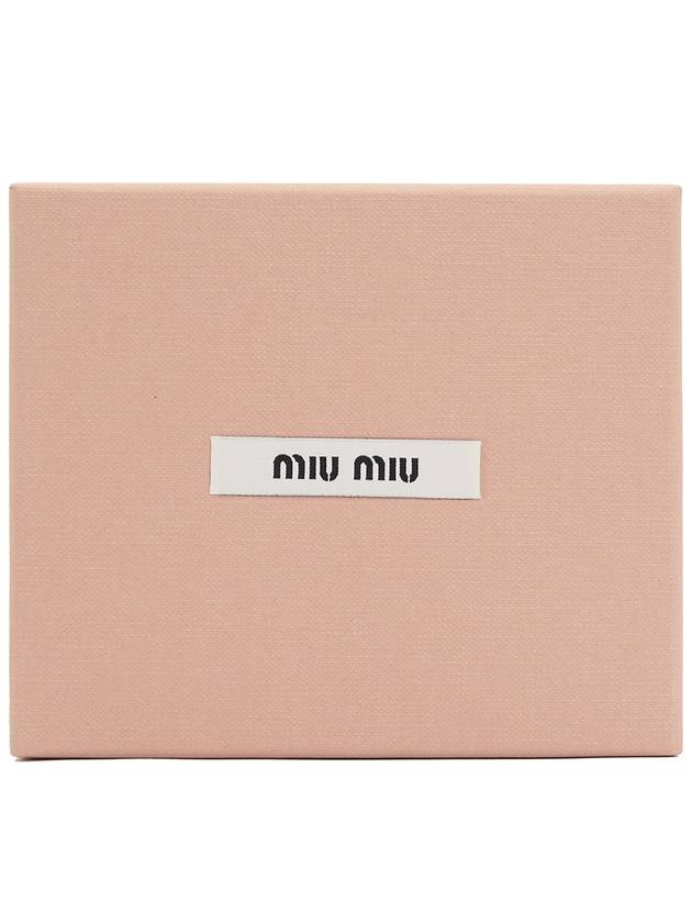 Matelasse Leather Half Wallet Beige - MIU MIU - BALAAN 10