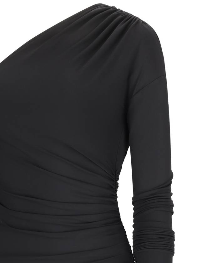 DRAPED JERSEY MIDI DRESS - DOLCE&GABBANA - BALAAN 3