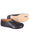 Tabi Babouche Leather Slippers Black - MAISON MARGIELA - BALAAN 3