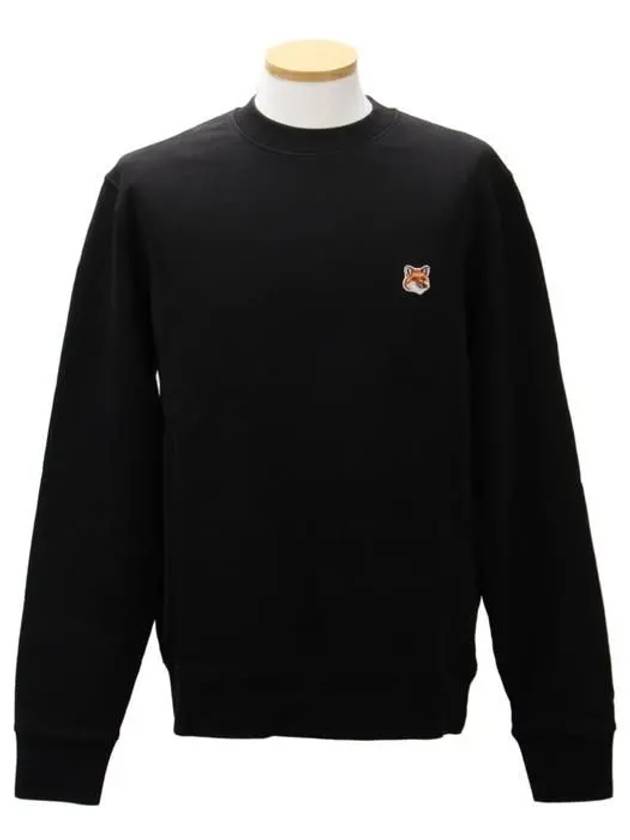 Fox Head Patch Regular Sweatshirt Black - MAISON KITSUNE - BALAAN 2