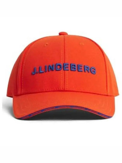 Hennric Embroidered Logo Ball Cap Tangerine Tango - J.LINDEBERG - BALAAN 2