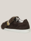 Joshua Sanders Women's Fur Sneakers 10194V1W FRINGE BROWN JSS031 - JOSHUA SANDERS - BALAAN 5