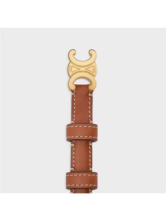 Teen Triomphe Calfskin Belt Tan - CELINE - BALAAN 3