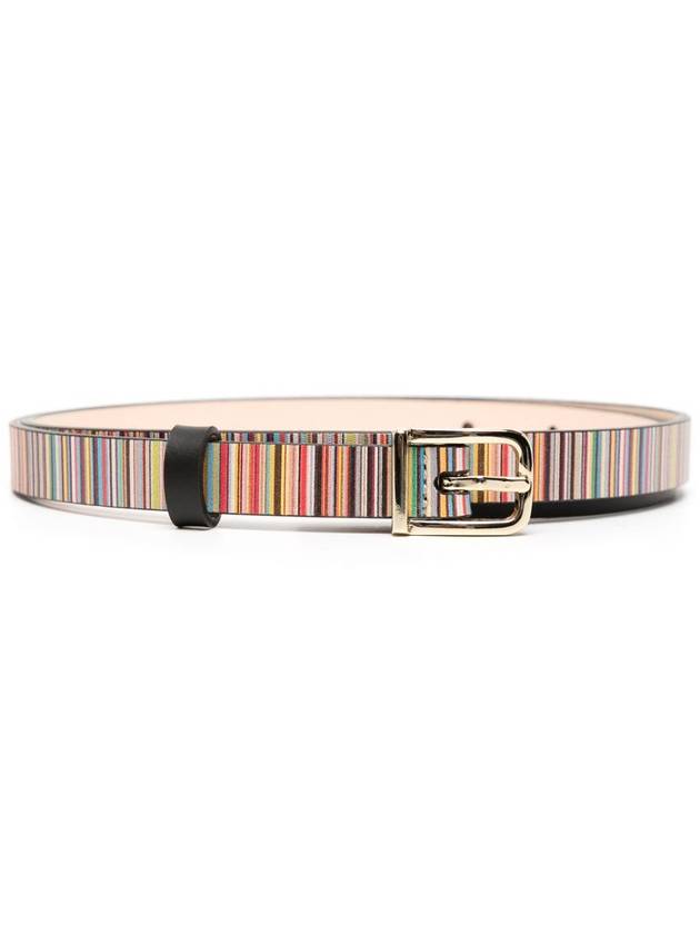 Striped Leather Belt W1A7614LSKSIG - PAUL SMITH - BALAAN 2