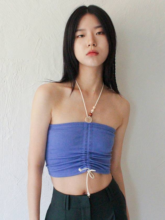 Wooden Beads Tube Top Purple Blue - RUBATI - BALAAN 1