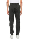 Stretch Cotton Cargo Straight Pants Grey - STONE ISLAND - BALAAN 3