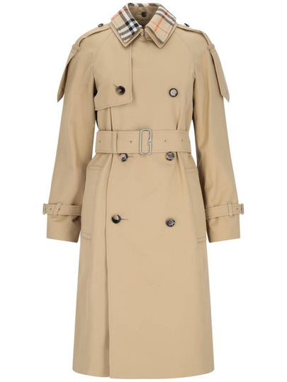 Notched Lapel Trench Coat Beige - BURBERRY - BALAAN 2