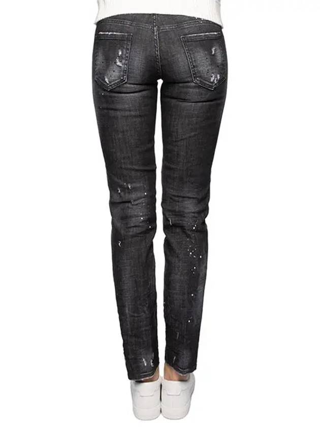 Jennifer Cropped Jeans Black S75LB0655 - DSQUARED2 - BALAAN 5