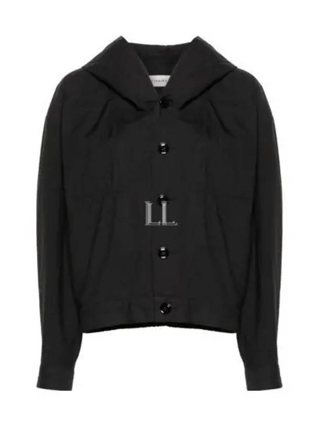 Cotton Crinkled Finish Jacket Black - LEMAIRE - BALAAN 2