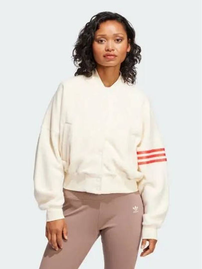 Neuclassics 3-Stripe Bomber Jacket Cream - ADIDAS - BALAAN 2