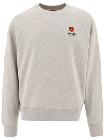 Flower Logo Sweatshirt Gray 5SW440 4MF 93 - KENZO - BALAAN 1