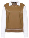 Women s Leather Patch Collar Sweatshirt TWTYM7146 513 - TAYLORMADE - BALAAN 7