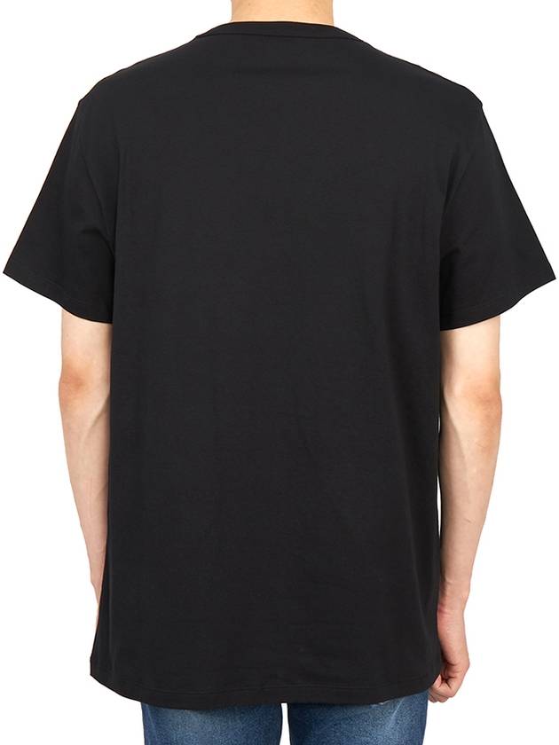 Wave Skull Print Short Sleeve T-Shirt Black - ALEXANDER MCQUEEN - BALAAN 5