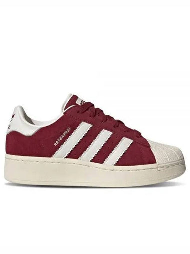 Superstar XLG Collegiate Eight Burgundy Cream White Women - ADIDAS - BALAAN 1