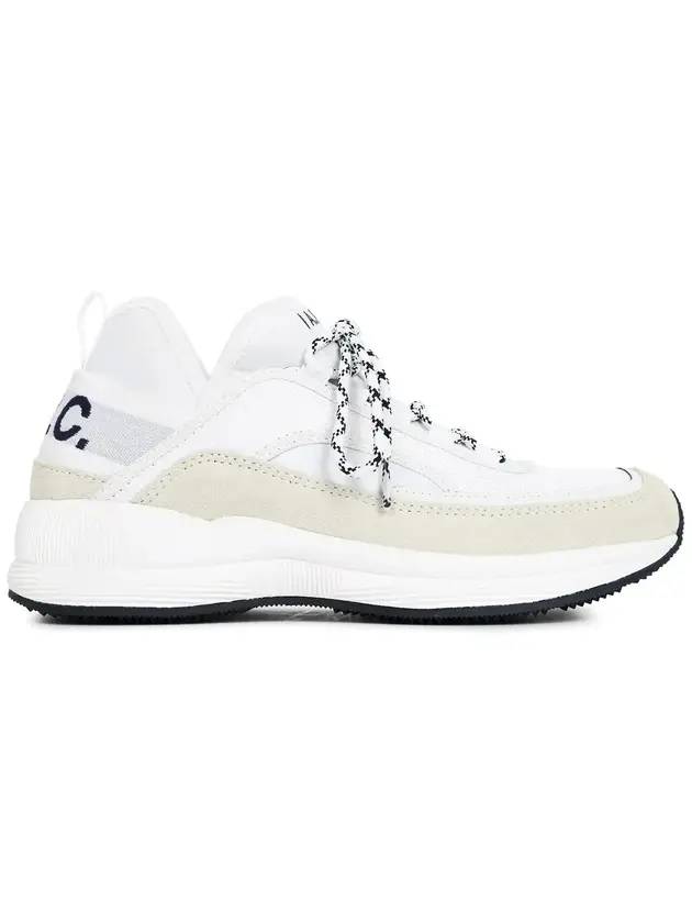 Run Around Logo Low Top Sneakers White - A.P.C. - BALAAN 1