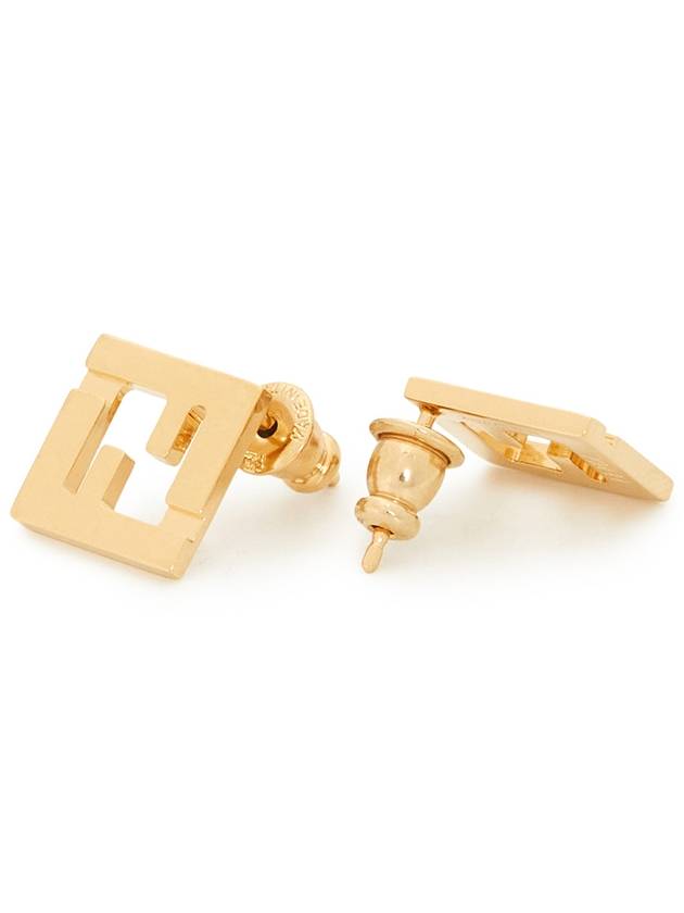 Forever Metal Earrings Gold - FENDI - BALAAN 4