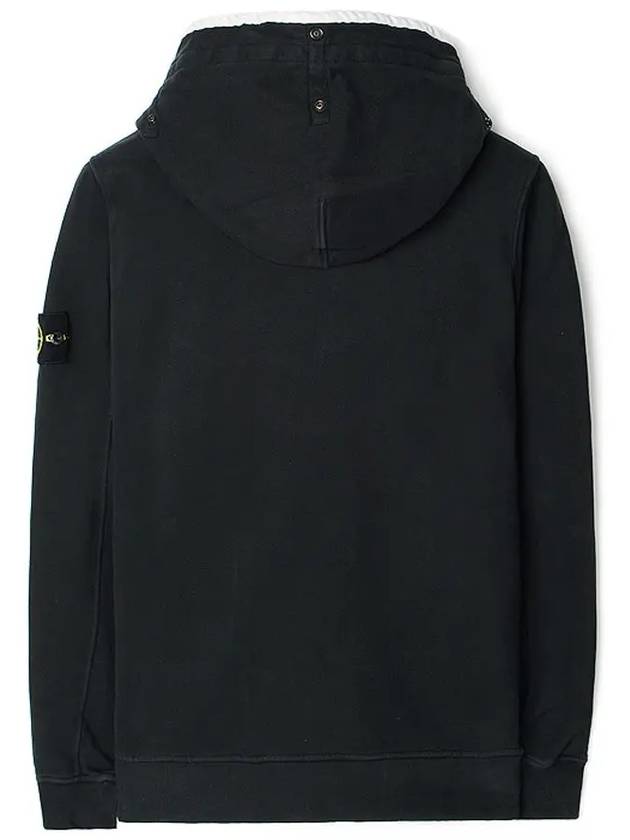 Wappen Patch Cotton Hoodie Black - STONE ISLAND - BALAAN 4