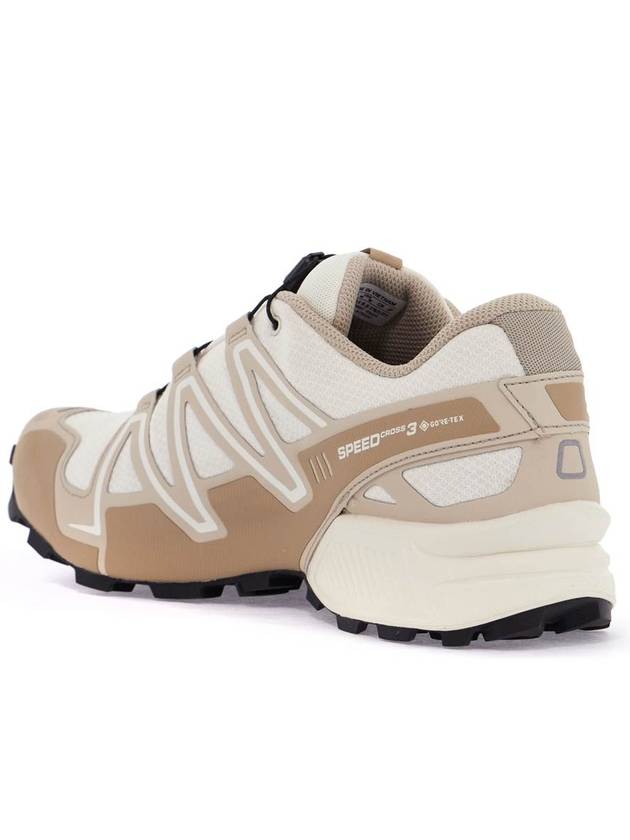 Speedcross 3 Gore-Tex Low Top Sneakers Vanilla Ice White Pepper - SALOMON - BALAAN 4