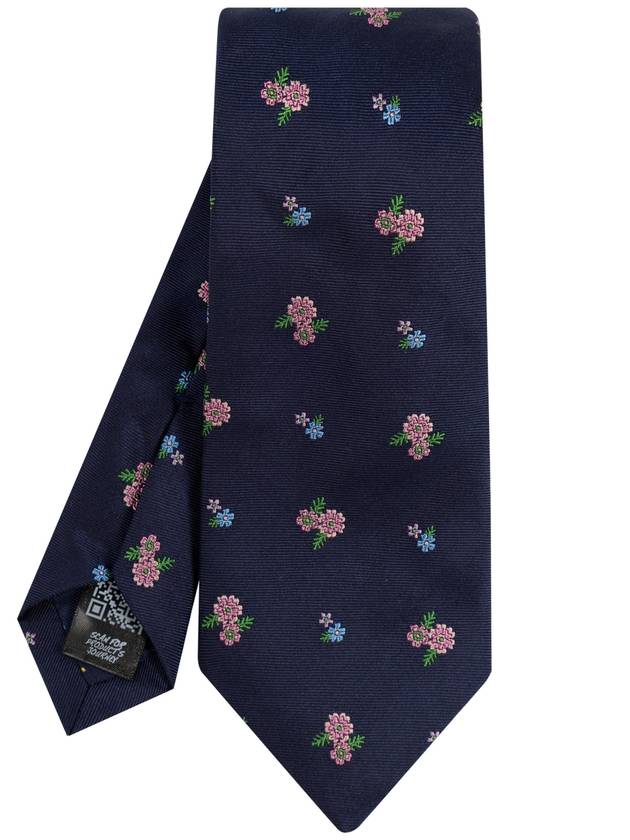 Paul Smith Silk Tie, Men's, Navy Blue - PAUL SMITH - BALAAN 1