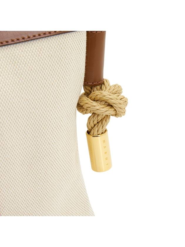 Striped Canvas Cross Bag Ivory - MARNI - BALAAN 9