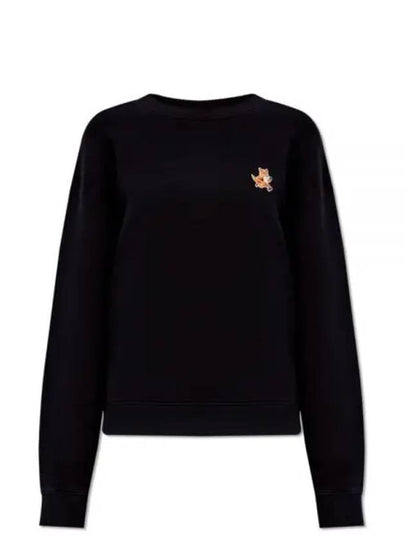 Speedy Fox Patch Comfort Sweatshirt Black - MAISON KITSUNE - BALAAN 2